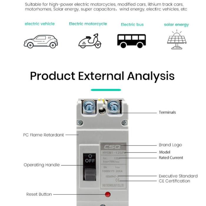 Mccb Dc 2P Untuk Plts Merek Csq Terbaru
