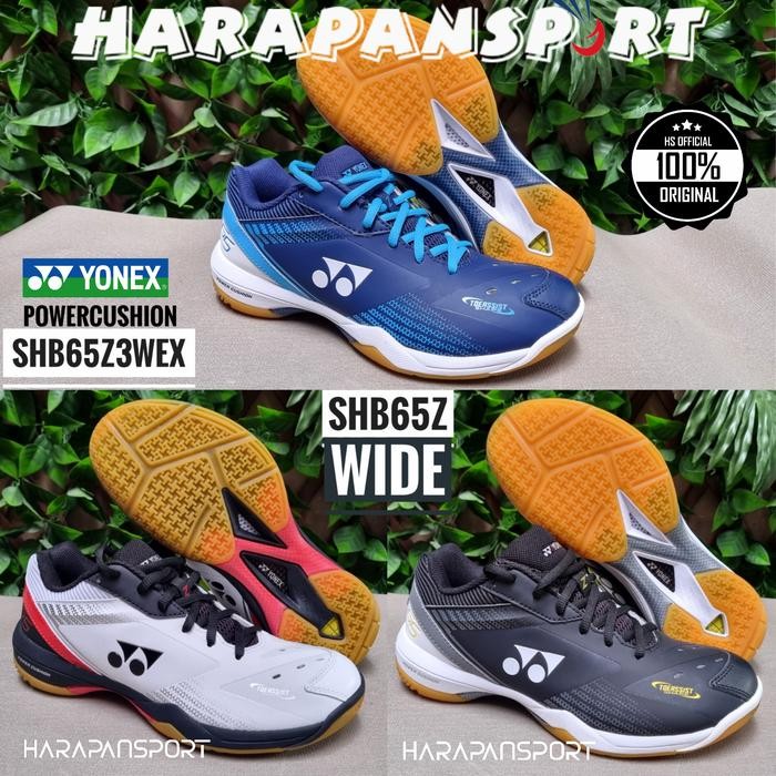 SEPATU BADMINTON YONEX POWER CUSHION SHB65Z3WEX SHB 65 WIDE ORIGINAL