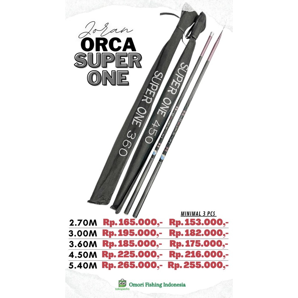 Produk Joran ORCA SUPER ONE Full Carbon Murah