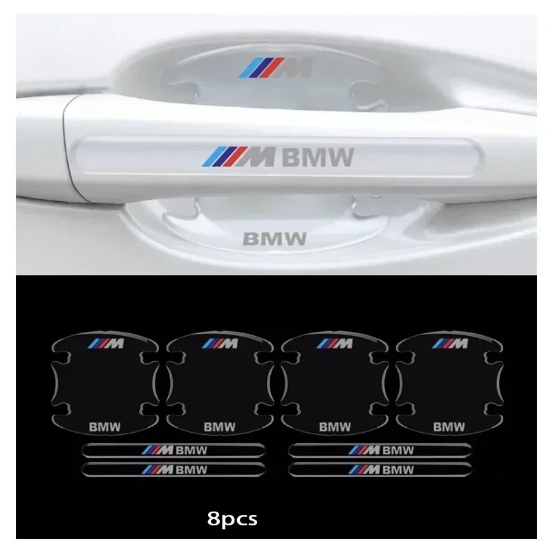 IMPORT CAR DOOR BOWL HANDLE PROTECTOR STICKERS TRANSPARENT ANTI-SCRATCH FILM FOR BMW M M3 M5 X1 X3