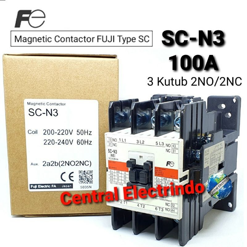 Magnetic Contactor SC N3 AC 220V. [SolusiACC]