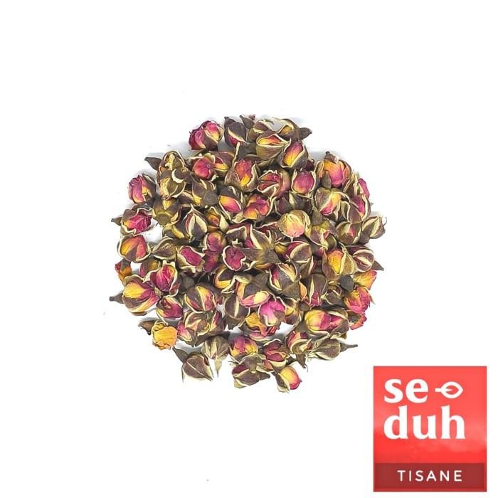 

Teh Bunga Mawar Emas / Golden Edge Rose Bud Tea Tisane 50 gram PREMIUM