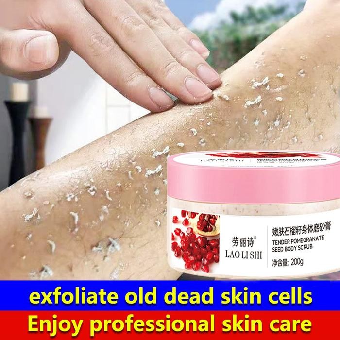 Body Scrub Exfoliating Body scrub Lulur Pemutih Badan/Pomegranate Seed Facial Exfoliating Body Scrub