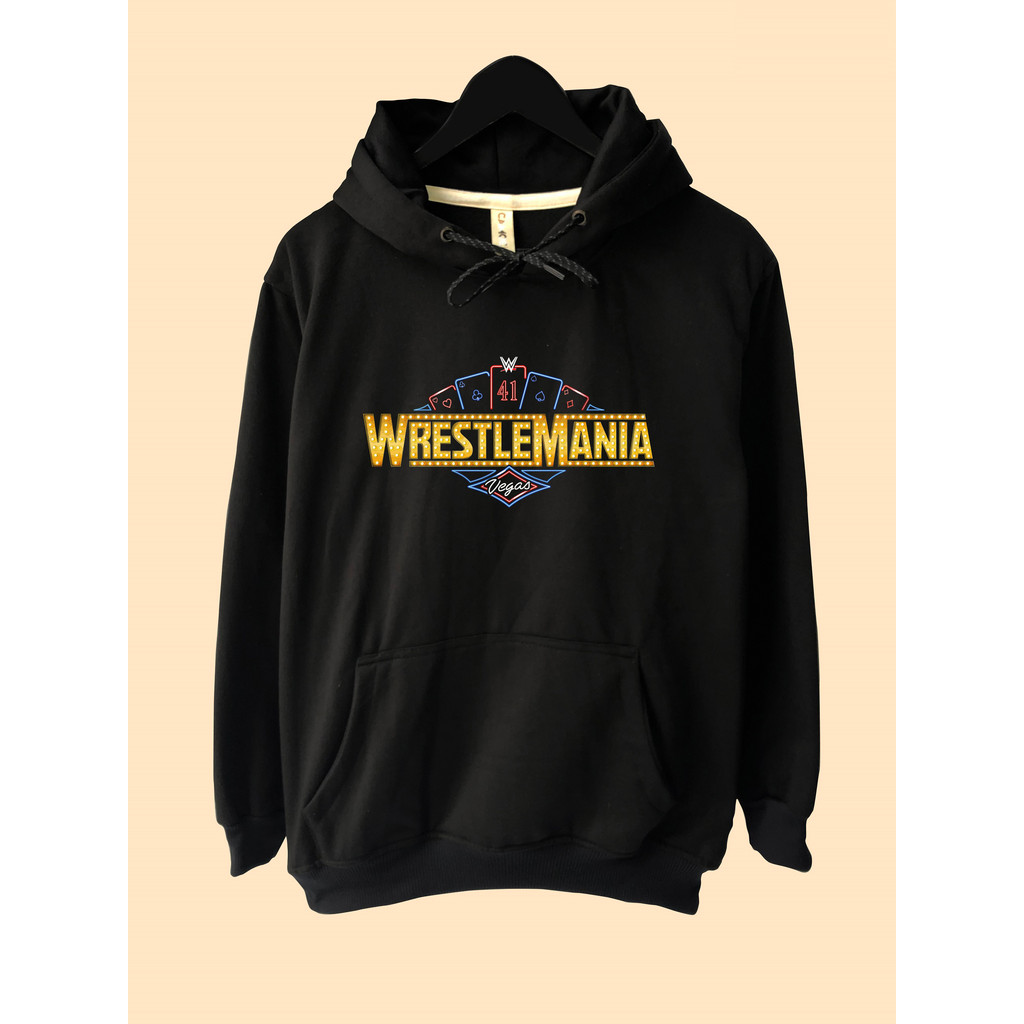 Hoodie Sweater WrestleMania Wrestle Mania Vegas 41 Logo WWE
