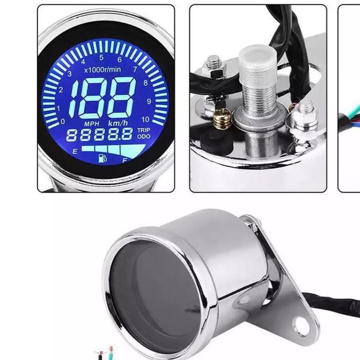 SPEEDOMETER DIGITAL TACHOMETER RPM METER SEPEDA MOTOR