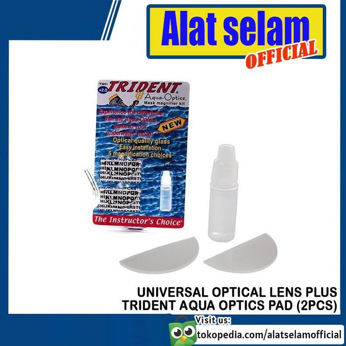Universal Optical Lens Trident Lensa Plus Scuba Diving Mask Aqua Optic