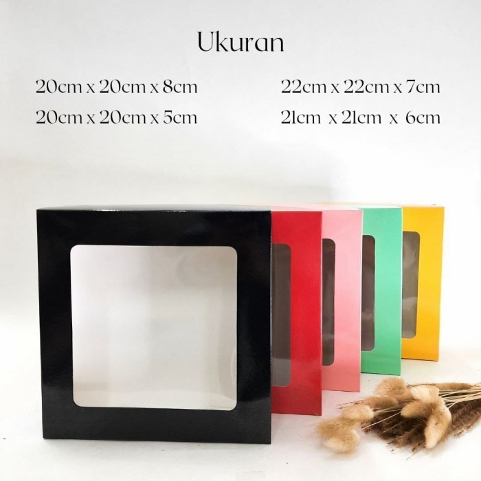 (Allthebest) Dus Kue / Box Kue / Kotak Kue Brownies Bolu Laminasi jendela