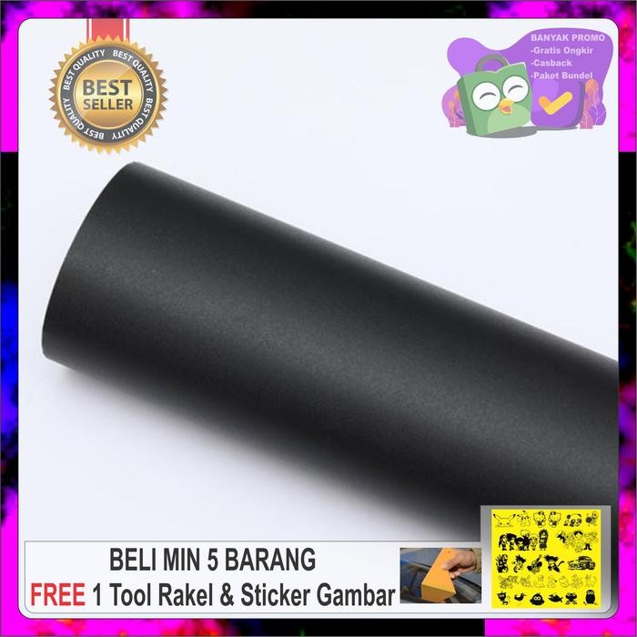 (Allthebest) Stiker warna hitam doff / Stiker warna hitam mate