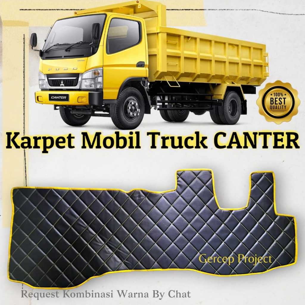 Karpet Truck CANTER Mitsubishi Mobil Kulit Premium Pelindung Lantai Alas Variasi Aksesoris Interior