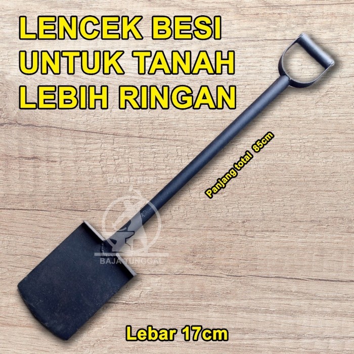 Lencek Tanah / Lempak Besi Hitam Lebih Ringan Untuk Menggali Tanah dan Pertanian