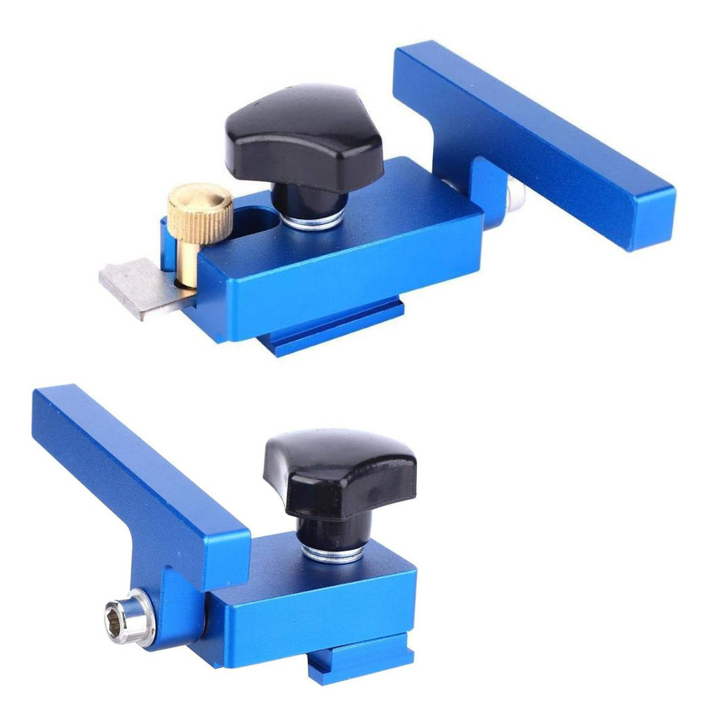 1pc Mitre Track Stopper Limited Blocks Fence Flip Limit T-Track Stop Tool T-slot Miter Track For Woo