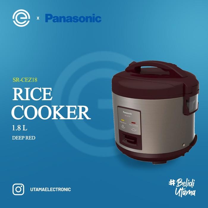 Panasonic Rice Cooker 1,8 Liter Sr-Cez18 Gratisongkir