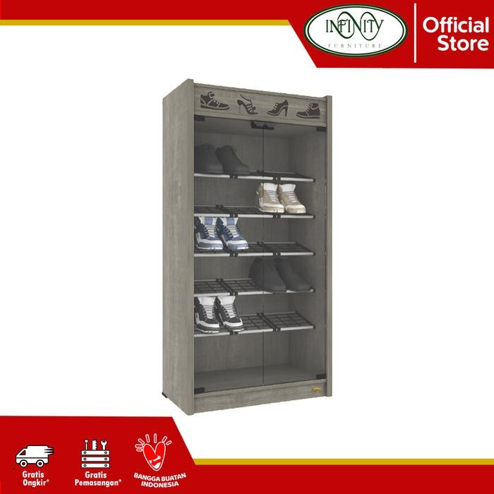 Rak Sepatu Kaca Minimalis LS 1202