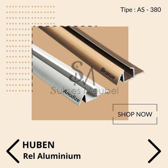 Top AS 380 - HUBEN / REL SLIDING LEMARI ALUMINIUM HUBEN AS-380