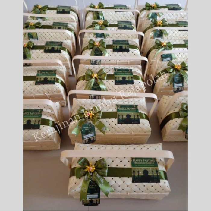 (Allthebest) sokase/besek bambu jinjing ukuran 30x17cm