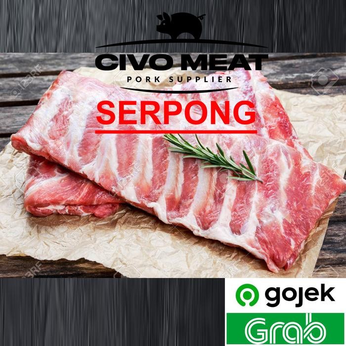 

Pork Ribs Utuh / Iga Babi Bakar mentah 1kg