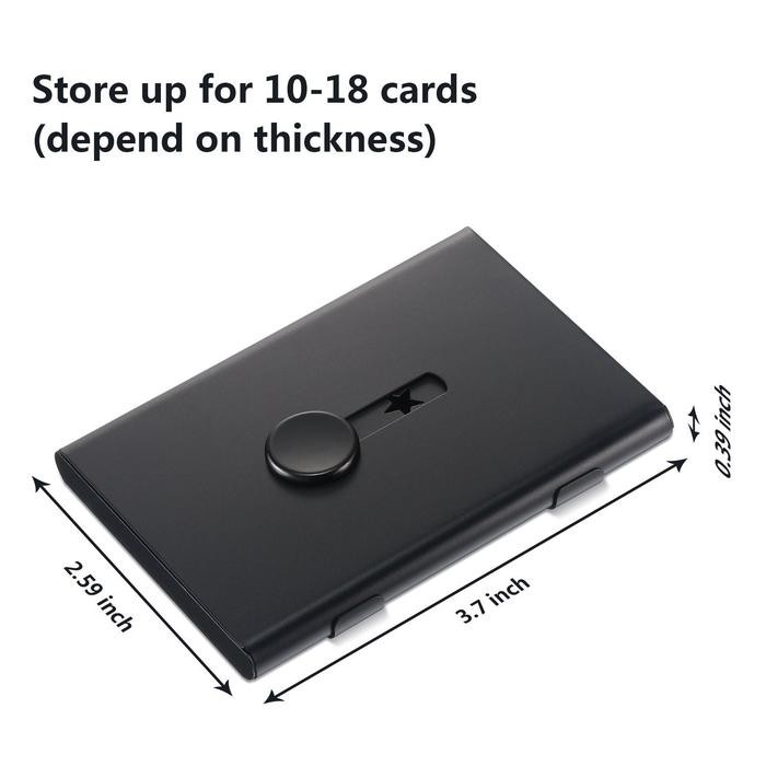 

Uta - Kotak Tempat Kartu Nama Aluminium Tipe Dorong Tangancard Holder Stainless