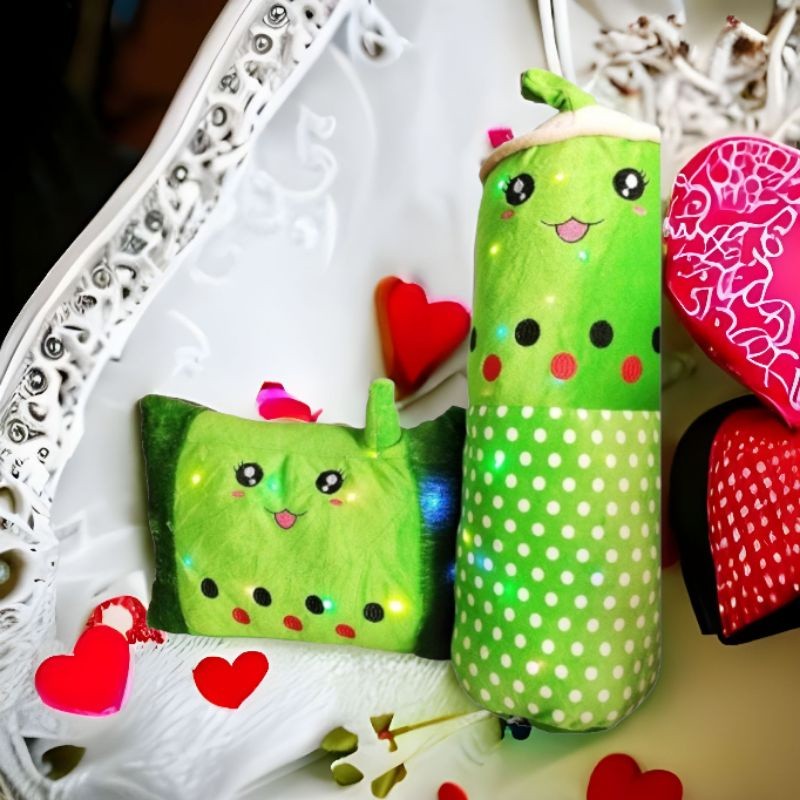 Rumahleha Boneka Boba Nyala 3 Mode ( Bantal Dan Guling 60 Cm)