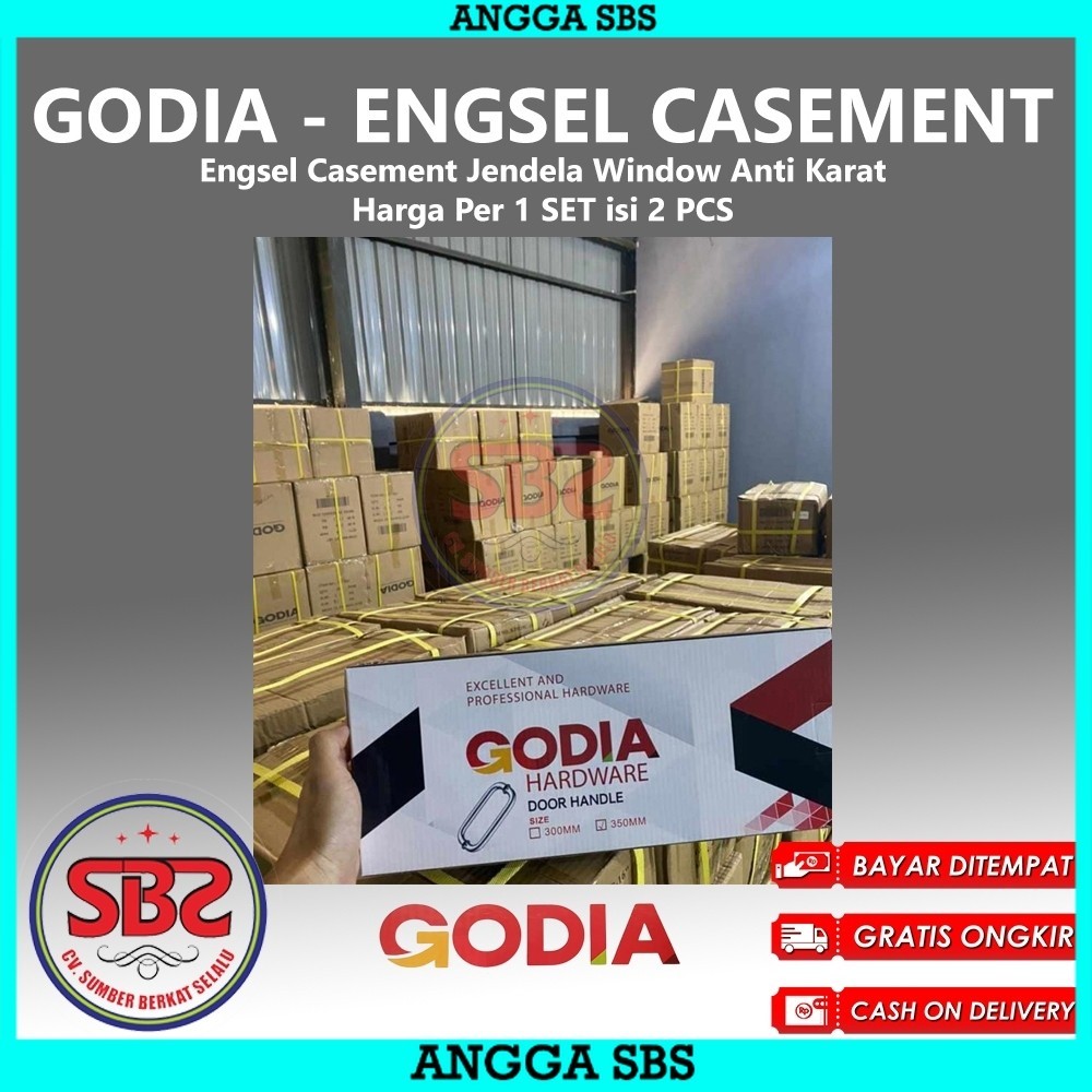 Retrorent Godia - Engsel Casement - Engsel Jendela Casement Window Kayu Alum 8'' 10" 12" 14" 16''