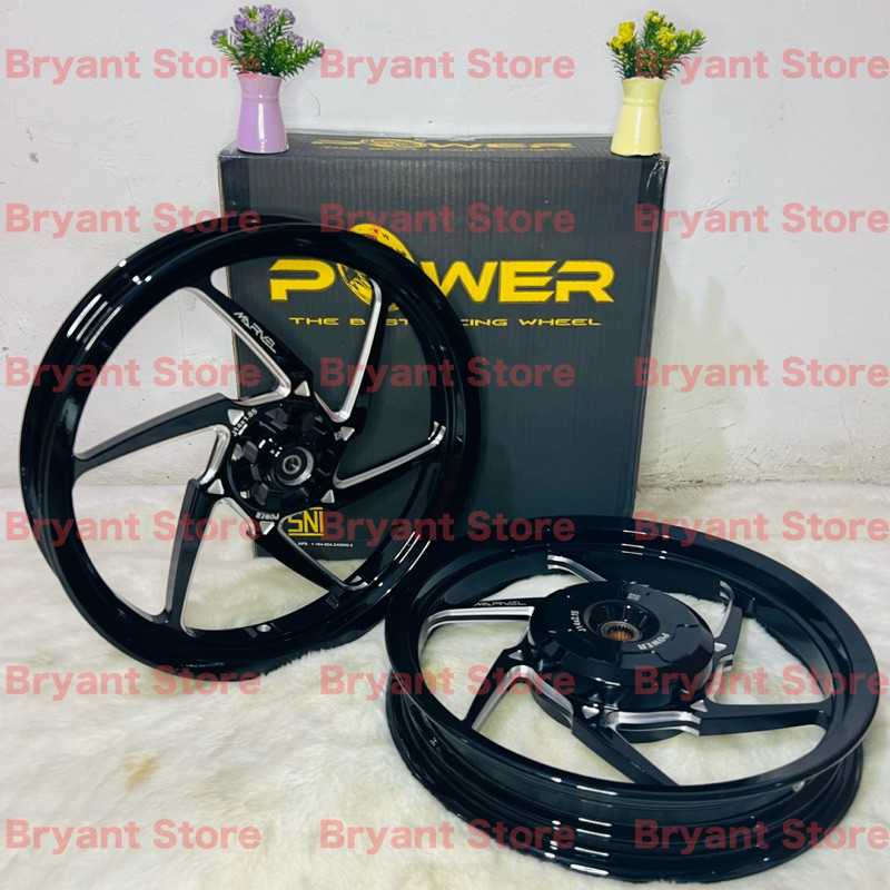 VELG POWER RACING MARVEL P6 185x14 & 215x14 VARIO 110 125 150 160 ABS CBS BEAT SCOOPY GENIO SPACY