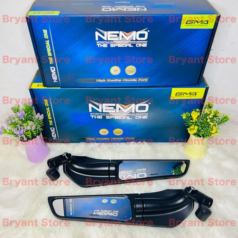SPION NEMO KECIL BESAR 1367-6 1367B-6 MODEL RIZOMA KACA CEMBUNG CNC UNIVERSAL BEAT SCOOPY VARIO 110