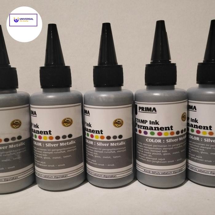 

Victory - Tinta Stempel Permanen Silver Metalic 100 Ml