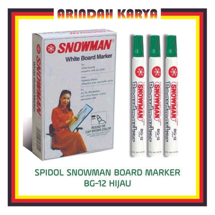 

Victory - Spidol Whiteboard Snowman Bg-12 Hitam, Biru, Merah, Hijau