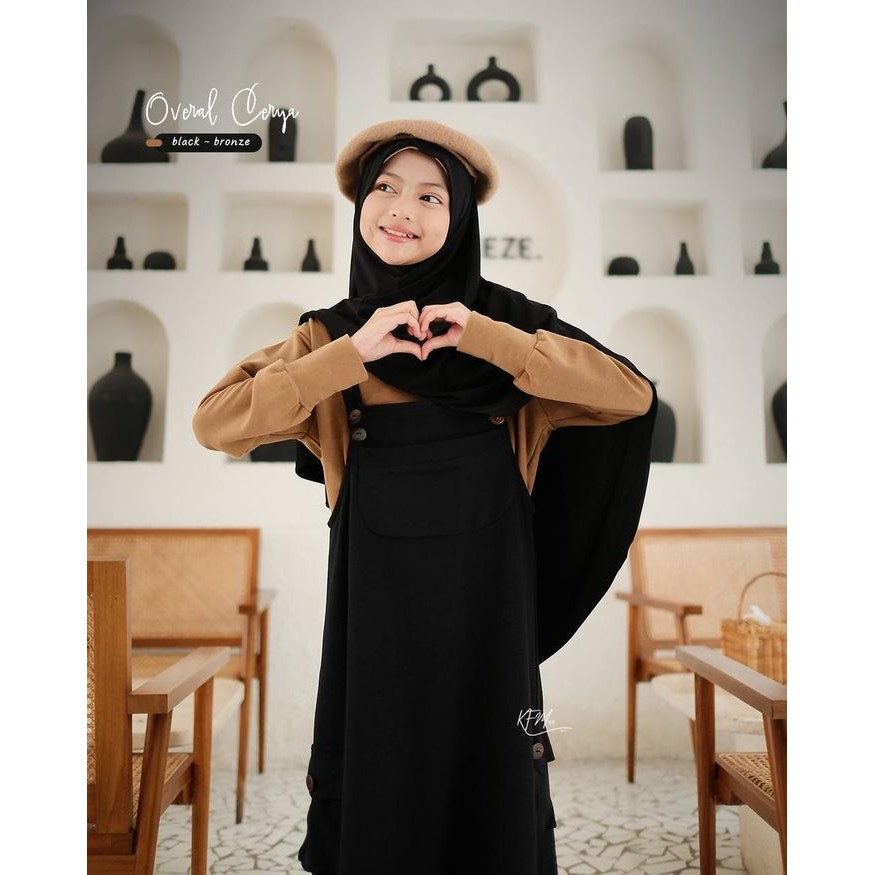 BEST SELLER Overall cerya kids by KFM Overall cargo anak perempuan overall dress anak Muslim