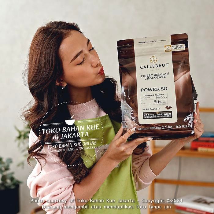

JTTOP" CALLEBAUT POWER 80% REPACK 100GR DARK COUVERTURE CHOCOLATE BAKING COKLAT COIN BITTER COCOA