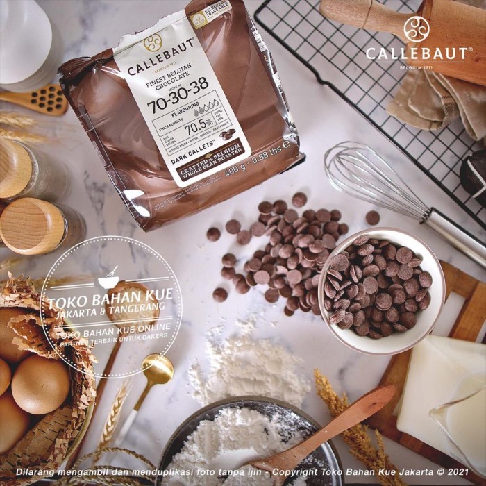 

JTTOP" CALLEBAUT NOIR 70,5% 400GR PACK ASLI COUVERTURE CHOCOLATE 70% COKELAT 7030 COKLAT BAKING