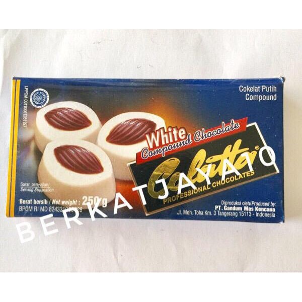 

JTTOP" COLATTA WHITE CHOCOLATE COMPOUND COLLATA COKLAT PUTIH LELEH 250 GR