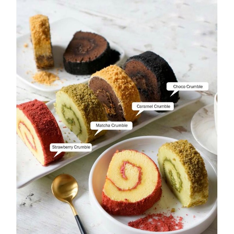 

JTTOP" LA KREIVA CRUMBLE REPACK 250GR BUBUK HALUS TOPPING CAKE KUE MINUMAN