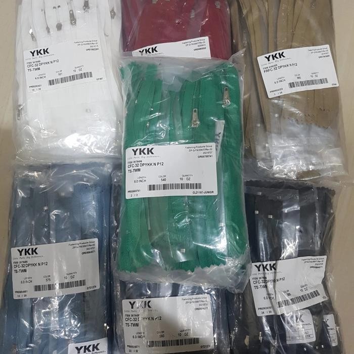 BEST SELLER Resleting Celana Rok Seragam YKK CFC 32 Grosir 10 Lusin 7 Inch 17.5 Cm