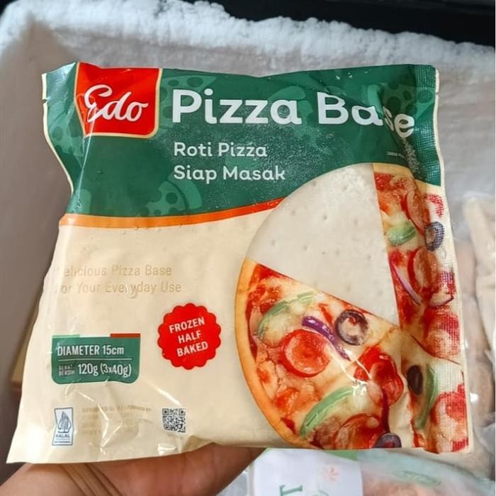 

JTTOP" EDO PIZZA BASE 120 GR ISI 3 PCS DIAMETER 15 CM ROTI PIZZA MINI ITALY