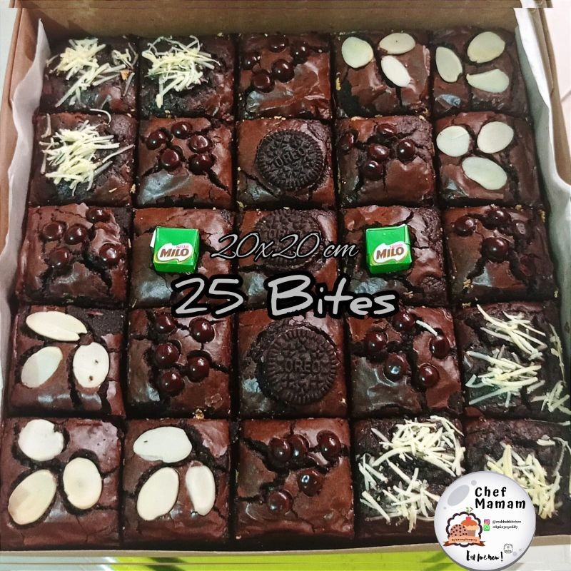 

Mamam_Asoy Fudgy Brownies Panggang Dark Chocolate / Fudgy Brownies Shiny Crust / Brownies Skat Uk