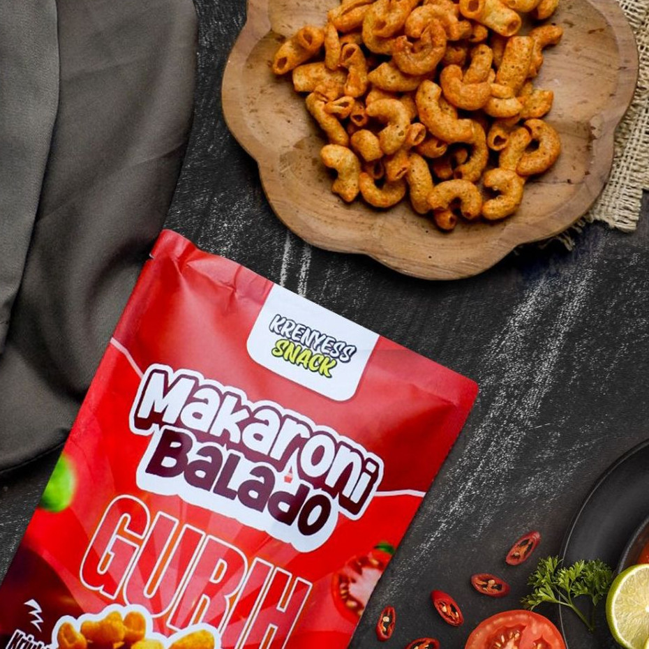 

Mamam_Asoy [ Beli 4 2000] Makaroni Krenyess - Makanan Ringan Makaroni Renyah Pedas Manis Gurih