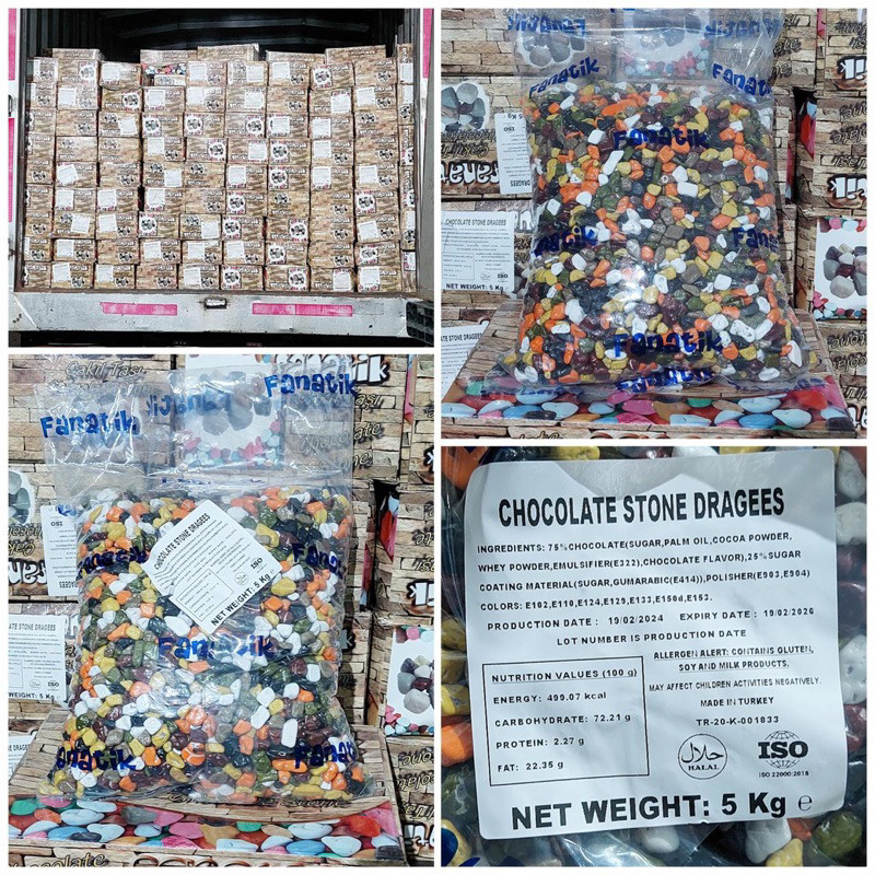 

Mamam_Asoy Coklat Kerikil 5Kg Original Fanatik / Rosebrand 3Kg / Cokelat Batu Love Isi 5Kg / Cokelat