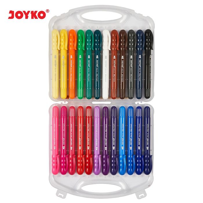 

Joyko Twist Crayon Silky Crayon Oil Pastel 24 Colours / Krayon Halus Krayon Joyko 24 Warna Slc-A-24