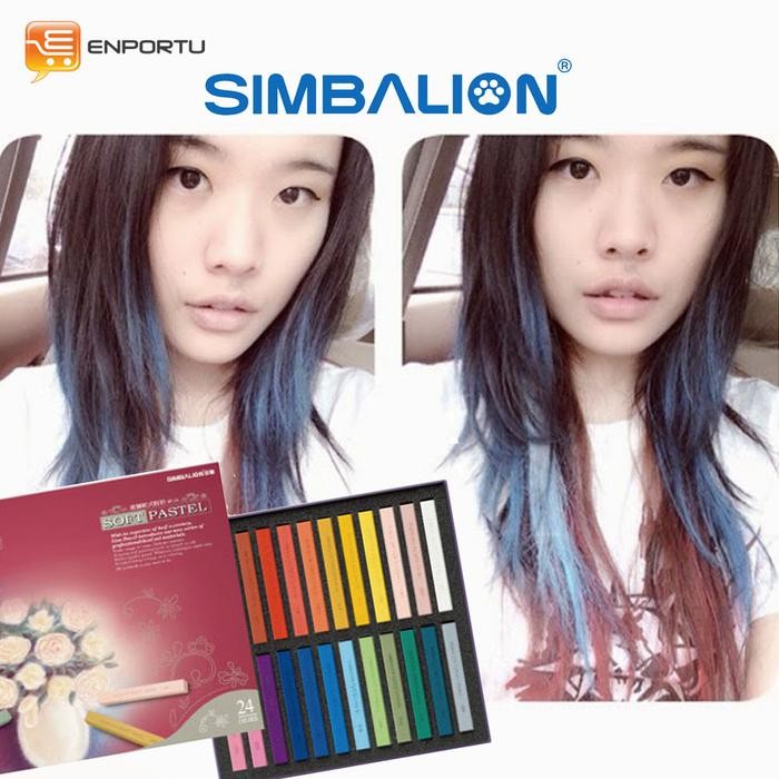 

Simbalion Hair Chalk/ Kapur Cat Rambut/Pewarna Rambut Temporary Krayon
