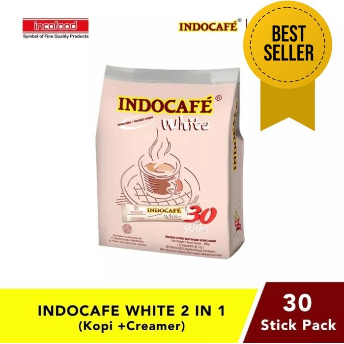 

Indocafe White Coffee 30 Sticks No Sugar / Kopi Putih Bebas Gula