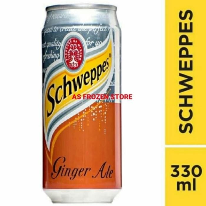 

Schweppes Ginger Ale kaleng 330ml 1karton isi 24pcs