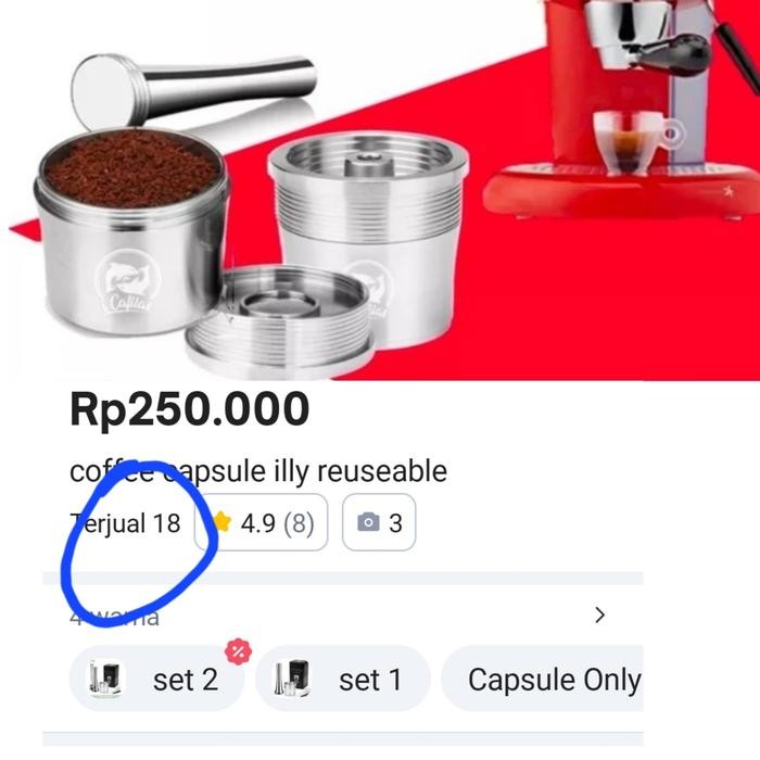 

coffee capsule illy reuseable