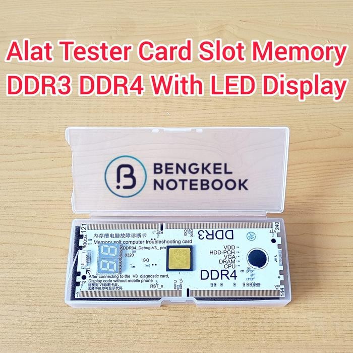 Alat Tester Test Card Slot Memory RAM DDR3 DDR4 SODIMM Motherboard Notebook Laptop Diagnostic