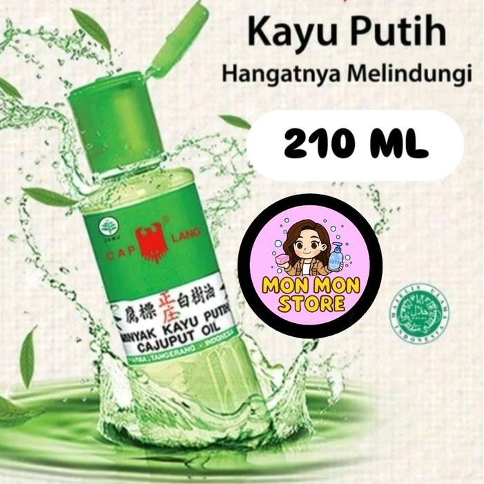 MINYAK KAYU PUTIH CAP LANG 210 ML / CAP LANG MINYAK KAYU PUTIH 210 ML
