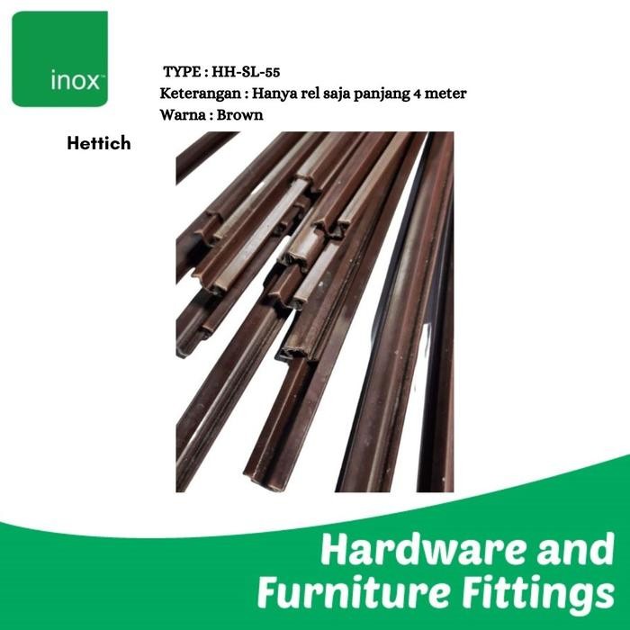PREMIUM Rel sliding lemari / Rel pintu geser lemari / sliding tanam HH-SL-55