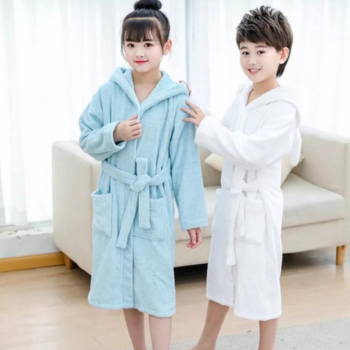 handuk mandi kimono anak butterfly / baju kimono handuk mandi polos