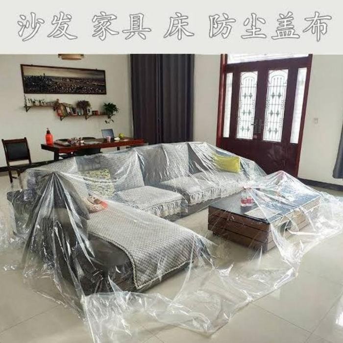 PREMIUM Plastik Penutup Sofa Plastik Kantong Besar Jumbo Bungkus Sofa