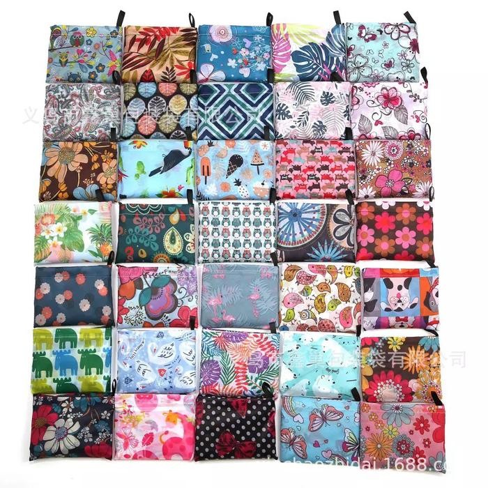 PREMIUM (TAS01)TAS LIPAT ECO BAG / TAS BELANJA LIPAT / SHOPPING BAG / ECO BAG MOTIF ANTI AIR UKURAN