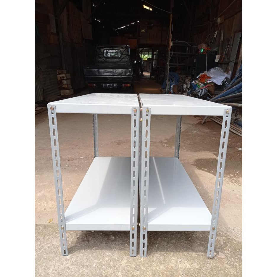 PREMIUM Rak Besi Siku Lubang 2 Susun