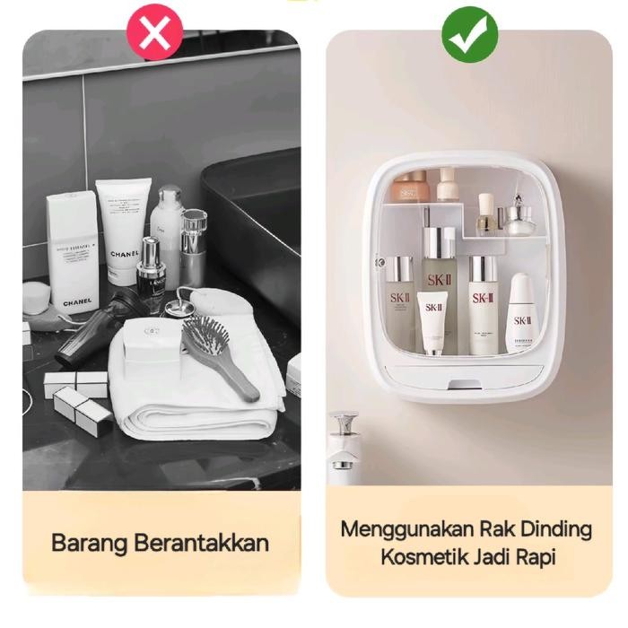 Terlaris Rk3812 Rak Kosmetik Gantung Rak Obat Lemari Skincare Lemari Obat Rak Kamar Mandi Kotak